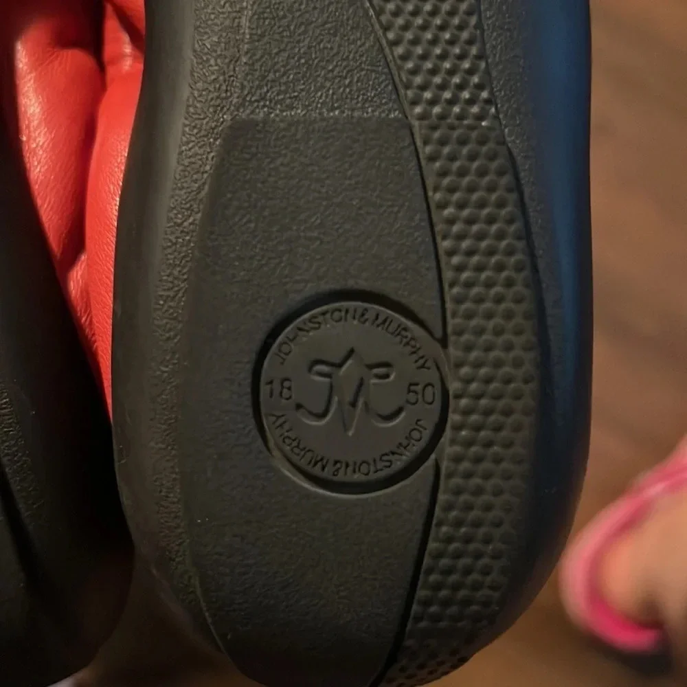 Johnston and Murphy leather sling front ballet flats. 6M - Picture 6 of 7